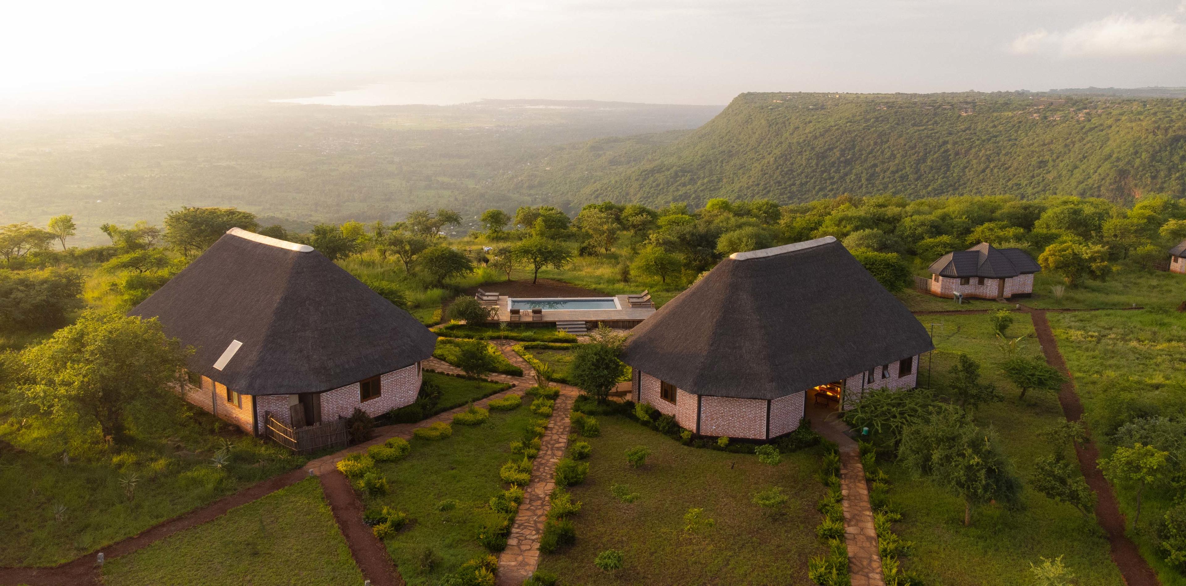 Lake Manyara safari lodge main area